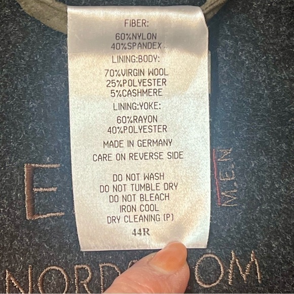 SALE 1/2 OFF Overcoat Top Coat Virgin Wool Cashmere‎ Blend ERES NWT 44R Chestnut - Picture 15 of 16